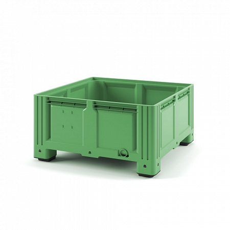 Пластиковый контейнер iBox 1130x1130x580 (сплошной, на ножках) 
